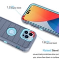 thumbnail image 3 of Tiflook Case For iPhone 14 (6.1 inch) 2022 [Built-in Screen Protector] Holster Belt Clip 12FT Drop Tested Full Body Cover - Teal, 3 of 6
