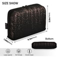 thumbnail image 3 of Standing Pencil Case with Base Large Capacity Stationery Pouch Pen Bag with Zipper for Women Men Rose Gold Glitter, 3 of 7