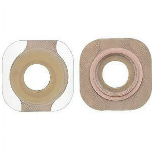 new image 2piece precut flat flexwear skin barrier 114 with tape border part no. 14306 qty  per box