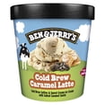 thumbnail image 2 of Ben & Jerry's Cold Brew Caramel Latte Non GMO Ice Cream, 473 ML, 2 of 6
