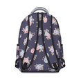 thumbnail image 3 of Pioneer Flower Floral Print Pattern Backpack for School, Cute School Bag with Adjustable Shoulder Straps and Padded Back, 15.3"x11"x7.1", 3 of 5