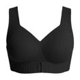 thumbnail image 6 of KHONTS Posture Bra for Women Wireless Bra Wide Strap Back Support Full Coverage Bralettes Black XXL, 6 of 7