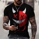 thumbnail image 4 of Moda XOXO Patrón 3D Impreso Hombres T-Shirt Streetwear Casual Estilo Deportivo Camisa Masculina O-Cuello De Gran Tamaño Camisetas Tops Tee XS-6XLpangjing, 4 of 4