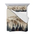 thumbnail image 7 of Tan Forest Twin XL Size Down Alternative Comforter, Lightweight Comforter Quilt Bedding Set with Pillow Shams Trees Woods Vintage Natural Watercolor All Seasons Bed Comforter Duvet Insert 68"x98", 7 of 7