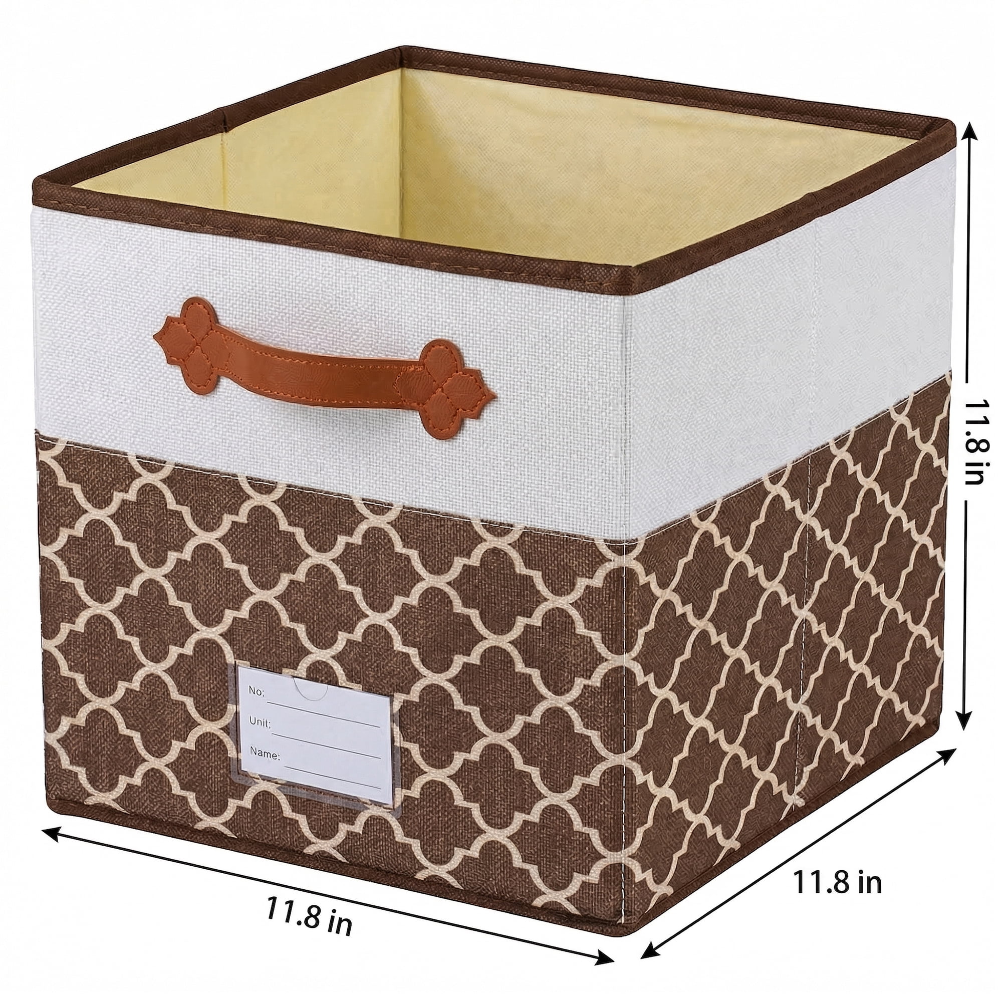 Unique Bargains Cube Collapsible Storage Basket for Organizing Clothes Books Coffee