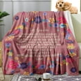 thumbnail image 2 of Yibo Floral Boho Blanket Flannel Soft and Comfortable Anti-static Bed Sofa Blanket, 2 of 8