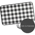 thumbnail image 4 of Kitchen Floor Mat Memory Foam Anti Fatigue Durable Non Skid Rug for Long Standing Comforter, 30" x 18", Buffalo Check Black/White, 4 of 6