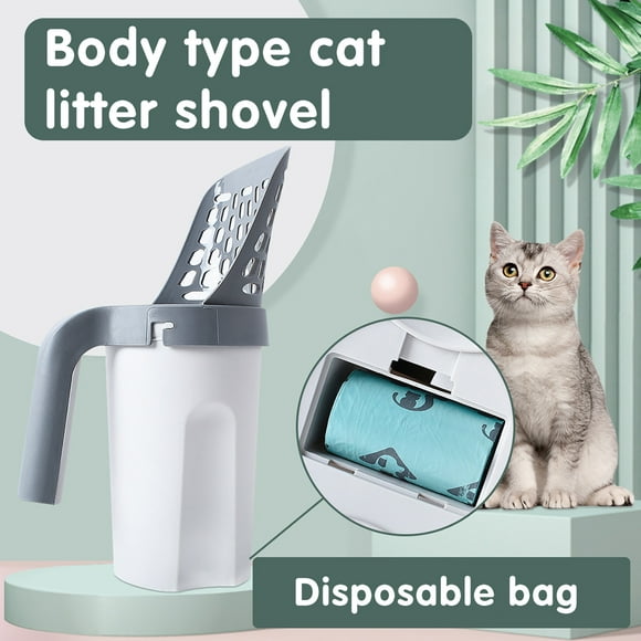 TIMIFIS Extra Durable Large Drawstring Kitty Litter Pan Bags Cat Waste Litter Bags Portable Integrated Cat Litter Scoop With Garbage Bag Household Cat Litter Scoop - Summer Savings Clearance