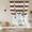 Brown, variant on Aqua Beige Striped Tie Up Curtains 45 Inches Long, Kitchen Window Curtains Over Sink, Modern Burlap Texture Farmhouse Small Window Curtains Shade Balloon Curtains Valances for Bedroom/Cafe 34"x45"
