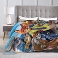 thumbnail image 4 of Couverture en Molleton Peluche Ultra Douce Zootopia pour Canapé Lit Voyage 40"x30 Pouces, 4 of 8