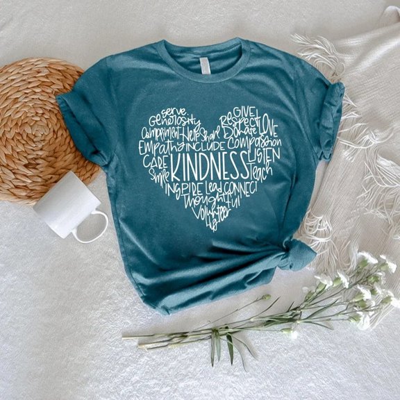 Kindness Heart Shirt, Be Kind Shirt, Kindness Gift,Inspirational Shirt,Teacher Gift, Positive Message Tee, Teacher Life Tee, Positive Quote
