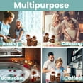 thumbnail image 3 of Home Intuition Ceramic Kitchen Canisters Set of 4 with Wooden Spoon Set – Airtight Containers, Metal Latches for Utmost Freshness – Sugar, Coffee, Flour, Tea & More | Rust, 3 of 6