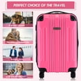 thumbnail image 3 of Costway Expandable 20'' ABS Luggage Carry on Travel Bag Trolley Suitcase, 3 of 10