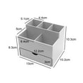 thumbnail image 5 of Jiaroswwei Makeup Organizer Large Capacity Drawer Type Smooth Edge Compartment Cosmetics Container Household Supplies, 5 of 8