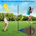 thumbnail image 2 of Tetherball Tennis Set with with 360° Swivel Hook Pole，Ball, Rope and Paddle Set.Tetherball Outdoor Equipment for Backyard，Lawn Game, 2 of 5