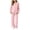 Pink, variant on BLVB Girls Pajamas Set Long Sleeve Button-Down Sleepwear Nightwear Soft Pjs Set Loungewear Kids Clothes Sets(Yellow,1-2Years)