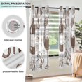 thumbnail image 3 of Yayeee Window Curtains Set of 2 for Living Room Light Filtering 63"x52", Wine Tasting Clipart, 3 of 7