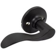 thumbnail image 1 of Palanca de puerta Beaverton de Stone Harbor Hardware, cierre ficticio (que no gira), para zurdos, negro mate, 1 of 5
