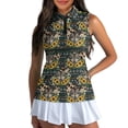 thumbnail image 3 of Whosucclay Wolf Sunflower Print Workout Tank Tops for Women, Ventilated Half Zip Womens Golf Shirt for Athletic Sports XS - 2XL, 3 of 8