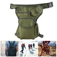 thumbnail image 4 of Bolsa para pierna con cintura baja y múltiples bolsillos, bolsa para muslo de carreras de motocicletas de utilidad militar (verde militar) YUNYI BRAND  Deportes, 4 of 8