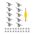 thumbnail image 2 of 200 Pcs 29mm Fingerboard Trucks Finger Skateboard Deck with Nuts with Spanner Screwdriver for Finger Skateboards, 2 of 8