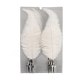 thumbnail image 2 of Toystoory Adorno de plumas de Navidad de plástico de 6 piezas, adorno extraíble para fiestas en la sala de estar, accesorios de decoración para Kits de decoración para fiestas Blanco Toystoory HA002320-04, 2 of 6