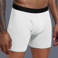 thumbnail image 5 of Coorders George Men's Briefs, Soft Assorted Cotton Boxer Brief White-B,XL, 5 of 5