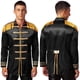 thumbnail image 3 of Chaquetas hippie navideñas de satén para hombre, disfraces de circo, Cosplay, banda de marcha Medieval Hippy, sargento SGT de los años 60, ropa de abrigo larga, 3 of 5