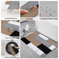 thumbnail image 6 of Brown Grey Bath Mat 3 Piece Bathroom Rug Set, Modern Brown Geometric Non Slip Bath Rug Contour Mat and Toilet Lid Cover, Absorbent Shower Mats Soft Bath Rugs and Mats Sets, 6 of 8