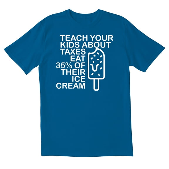 TotallyTorn Now Teach Your Kids About Texas Eat Thirty Five Percent Of Their Ice Cream Novelty Sarcastic Funny Men's T Shirts