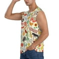 thumbnail image 3 of Fotbe Farm Men's Camiseta sin Mangas Estampada para Hombres, Playera Casual para Gimnasio, Entrenamiento, Playa-3X-Large, 3 of 7