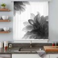 thumbnail image 5 of Grey Bohemian Sheer Curtains 72 Inches Long, Boho Modern Floral Abstract Ombre White Light Filering Curtains, Breathable Simi Curtain Privacy Drapes for Living Room Bedroom Window Treatment, 5 of 9
