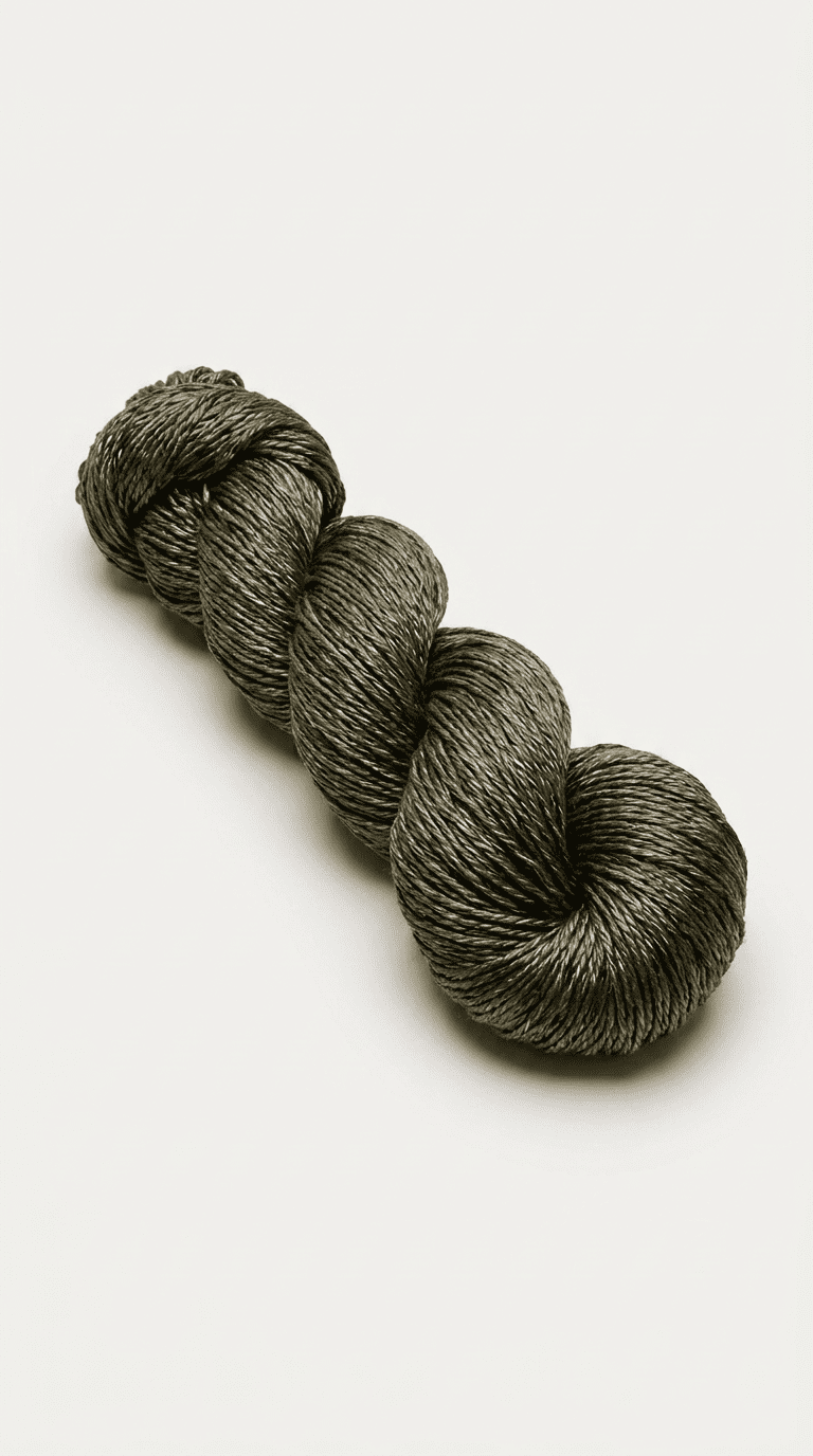 Knitsilk 3 Ply 100% Mulberry Silk Lace Weight Yarn | Perfect for Knitting & Crocheting and Weaving | Fine Quality Silk Yarn for Luxurious Creating Projects.(50 Grams – 260 Yards, Olive)(Pack of 2)