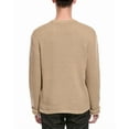 thumbnail image 2 of Slate & Stone mens  Waffle Knit Wool-Blend Crewneck Sweater, XL, Beige, 2 of 3