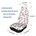 thumbnail image 4 of Sikiie Rose Flowers Car Seat Protector 2 Pack Car Seat Cushion Mat, Car Seat Covers for SUV, Truck, Van, 4 of 7
