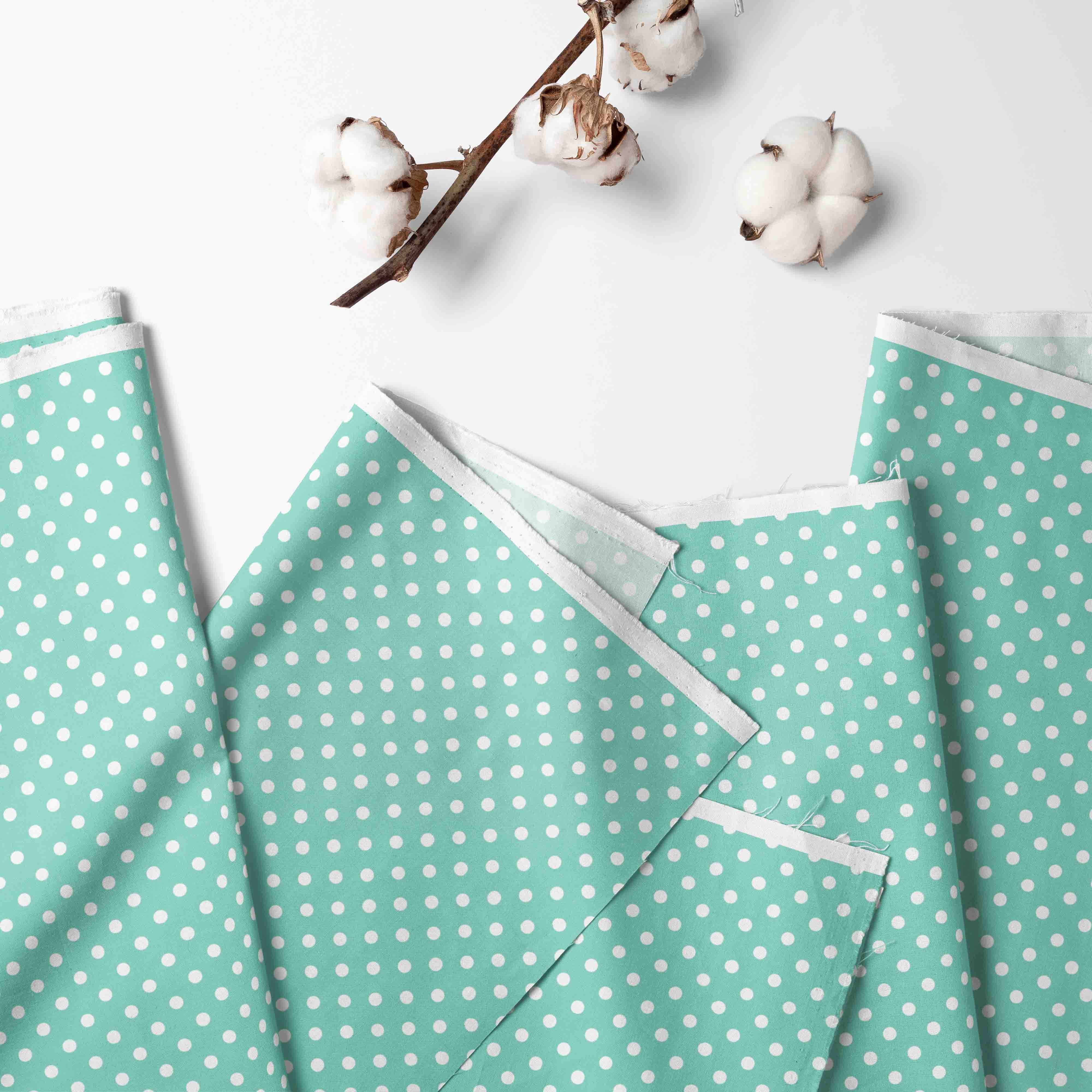 Bacati - Pin Dots Mint Green Toddler Bedding/Sheet Set 100% Cotton Percale