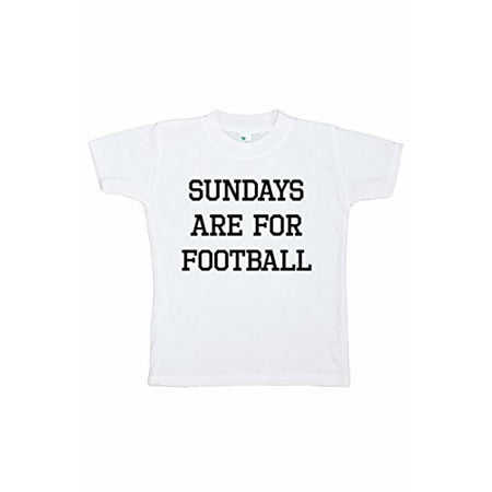 

7 ate 9 Apparel Funny Kids Football Sunday T-Shirt White