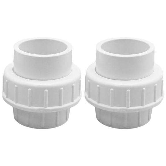 Anxingo 2 Inch PVC Union Coupling with O-ring, SCH40 Adapter for Plumbing Systems in Swimming Pools and Outdoor Water Applications (ID 60.3mm)-2 Pcs