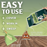 Sprinkle & Sweep - Dog, Puppy & Cat Pet Mess Cleanup & Odor Eliminator for Urine, Poo, Vomit, Hairballs | 12 oz | Up to 20 Cleanups per Bag