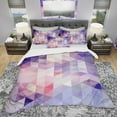 thumbnail image 2 of Designart 'Square Composition with Geometric Shapes' Modern & Contemporary Bedding Set - Duvet Cover & Shams, 2 of 4