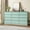 Dressers | Green 12 Drawers, variant on 5 Drawer Dressers for Bedroom, Chest of Drawers with Deep Drawers, Large Double Dresser for Closet with Wide Top, Tall Wooden Dresser for Living Room, Hallway, Kids Room, Green