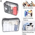 thumbnail image 4 of PULLIMORE Clear Makeup Bags PVC Cosmetic Organizer Pouch Portable Travel Toiletry Bag Plastic Airport Airline Handbags, 4 of 8