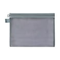 thumbnail image 5 of Mesh Organizing Pouch Portable Mesh Travel Bag Cosmetic and Toiletries Organizer Bag for Home Offices Holiday Men Travel Gray M, 5 of 7