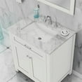 thumbnail image 6 of Alya Bath Norwalk 30" Solid Wood Vanity with Carrera Marble Top in White, 6 of 6