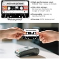 thumbnail image 4 of 4PCS Audio Tape Credit Card Skin Stickers Set, Waterproof Debit Card Sticker 80s 90s Tape Recorder Themed Credit Card Bank Card Sticker Skins, 4 of 10