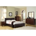 thumbnail image 3 of Bowery Hill 2-Drawer Contemporary Solid Wood Nightstand in Brown, 3 of 6