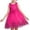 Hot Pink, variant on Juslio Princess Dresses for Girls Summer Beach Girls Kids Clothes Sleeveless Casual Little Girl Dresses