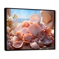 thumbnail image 2 of Designart "Shell'S Romantic Narrative" Seashell Floater Framed Canvas Art Print, 2 of 5