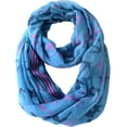 thumbnail image 2 of Peach Couture All season Infinity Loop Scarves Border Anchor Print, 2 of 5