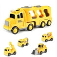 thumbnail image 2 of Esaierr 3-5Y Baby Toddler Large Double Storage Truck Toys Music & Lights Construction Car Toys Inertia Car Boy Toys, 2 of 5